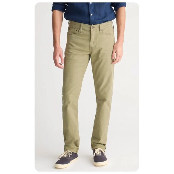 NWT J. Crew 484 Slim-Fit Garment Dyed Green Pant sz W31 L30 - Picture 1 of 8